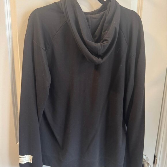 FWD Hoodie Mens Medium Black Long Sleeve Hooded Pullover Kangaroo Pocket - Picture 8 of 9